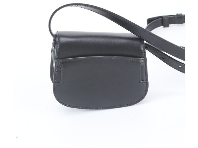 Bolsa Tiracolo em Couro Bally B Chain Preto - vista 3