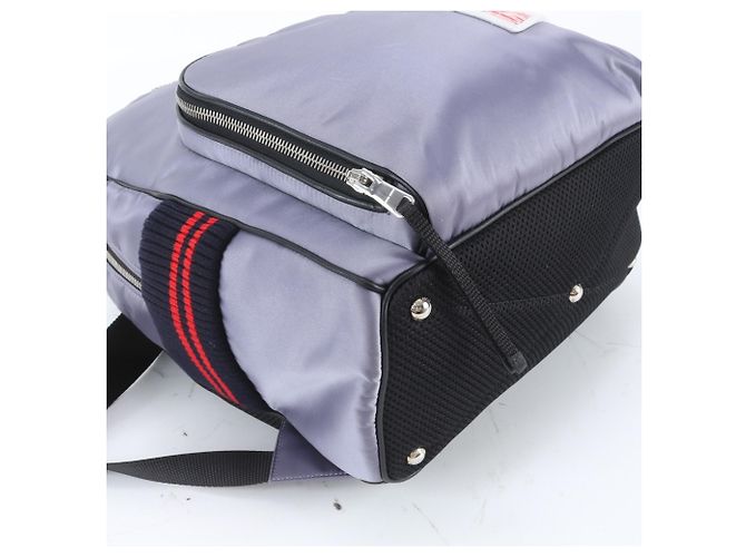 Miu Miu Blue Backpack with Cat Applique - view 5