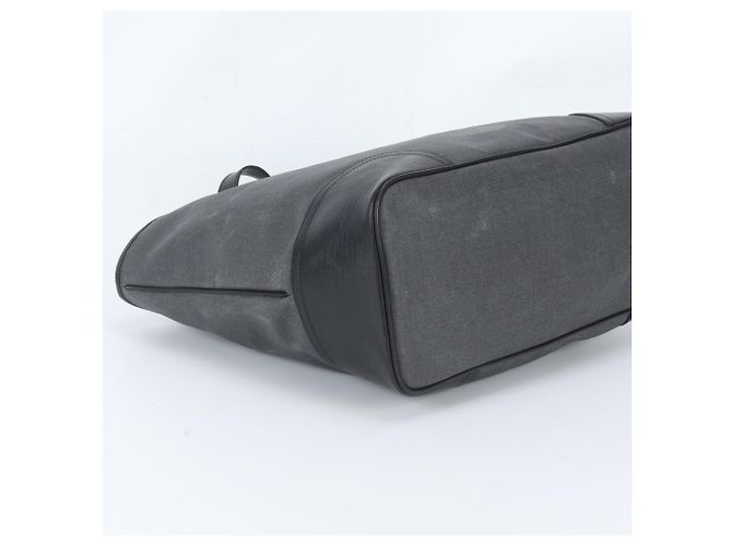 Sac cabas en cuir Bally Emblem Logo Marron Noir - vue 5