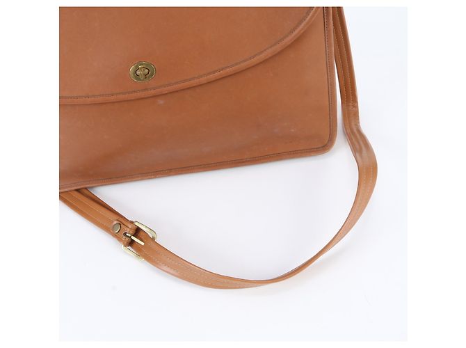Borsa a tracolla 2-Way Shoulder Bag Tote Coach Old Turnlock 5265 in pelle Marrone - vista 3