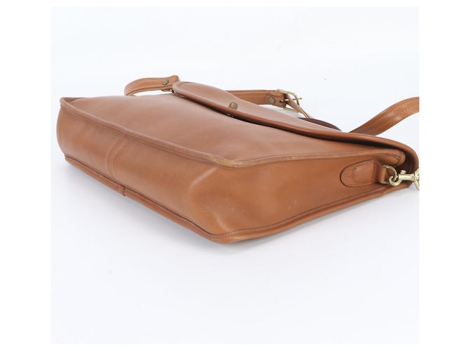 Borsa a tracolla 2-Way Shoulder Bag Tote Coach Old Turnlock 5265 in pelle Marrone - vista 5