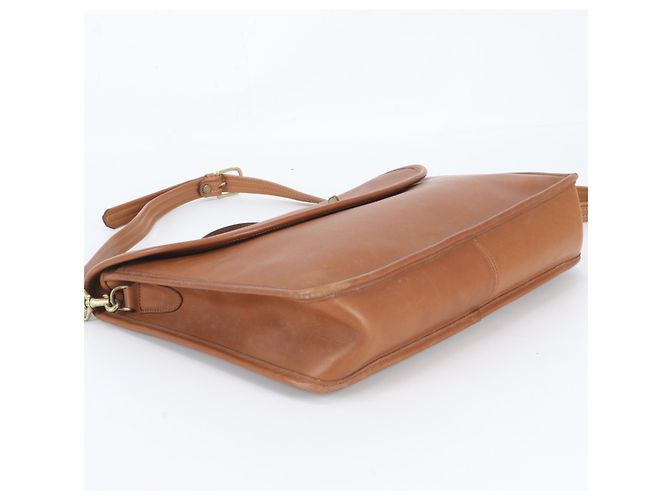 Borsa a tracolla 2-Way Shoulder Bag Tote Coach Old Turnlock 5265 in pelle Marrone - vista 6