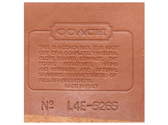 Borsa a tracolla 2-Way Shoulder Bag Tote Coach Old Turnlock 5265 in pelle Marrone - vista 9