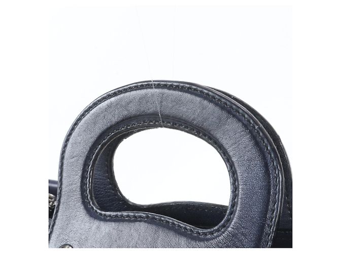 Borsa a tracolla 2-Way in pelle Miu Miu Blu navy - vista 2
