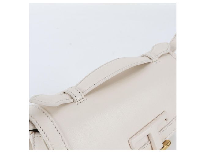 Tod's T-Timeless Leder 2-Way Tasche Weiß - Ansicht 2