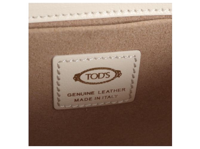 Tod's T-Timeless Leder 2-Way Tasche Weiß - Ansicht 8