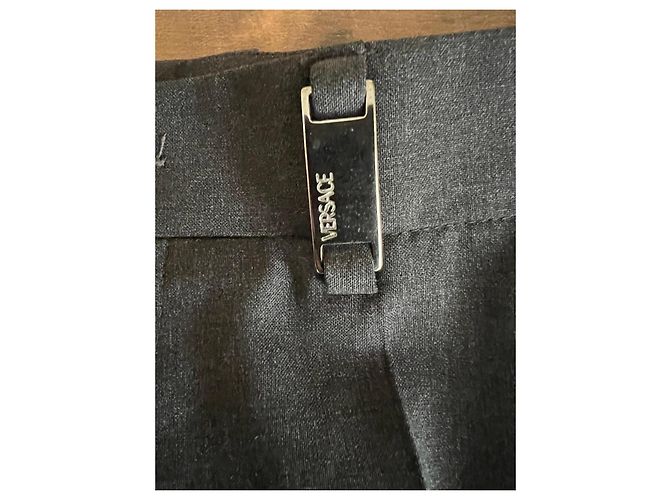 Versace Herren Wollhose Anthrazitgrau - Ansicht 3