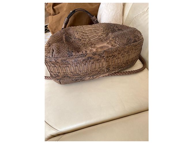 Bolso Gucci de piel de pitón marrón Castaño - vista 5