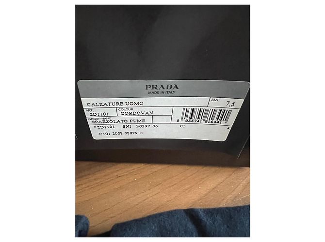Prada Leder Loafer Herren Bordeauxrot - Ansicht 8