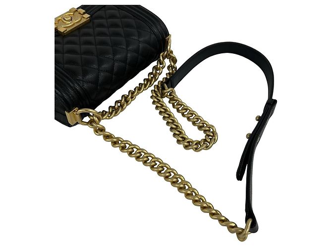 Bolso de hombro Chanel Boy Coco Mark Negro - vista 4