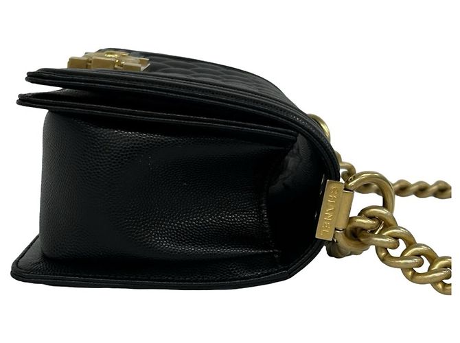 Bolso de hombro Chanel Boy Coco Mark Negro - vista 6