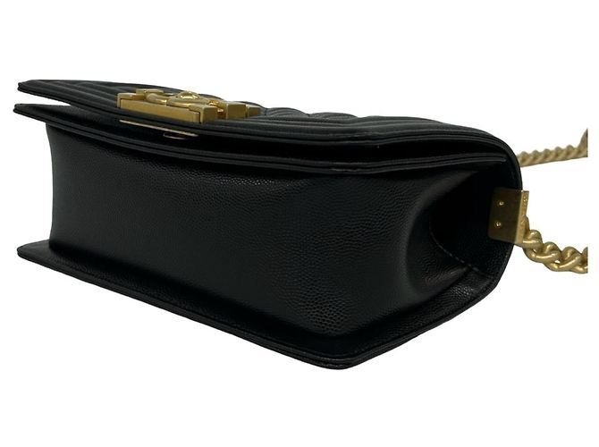 Bolso de hombro Chanel Boy Coco Mark Negro - vista 8