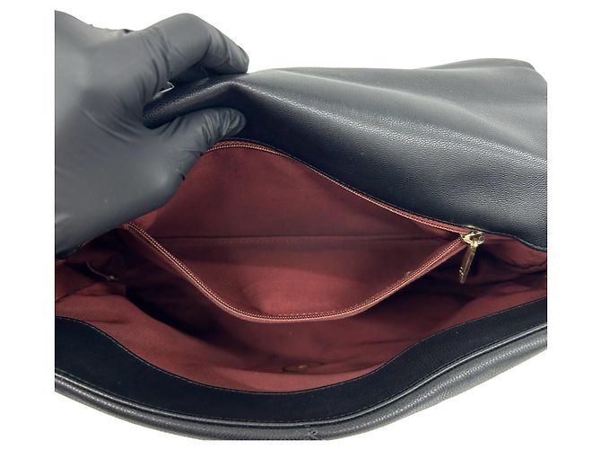 Chanel 19 Coco Mark Schultertasche mit Kette aus Lammleder Schwarz - Ansicht 10
