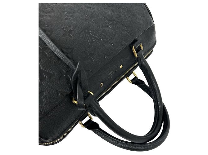 Borsa Louis Vuitton Speedy Bandoulière 25 Nero - vista 4