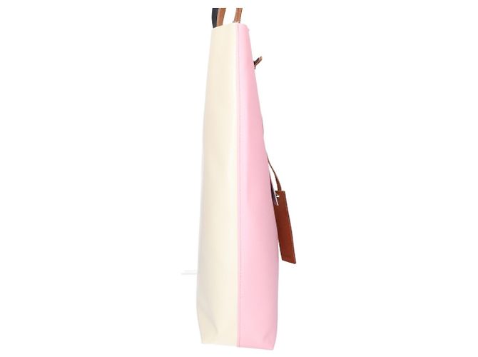 Marni Logo Tote Bag in Pink und Ivory Roh - Ansicht 2