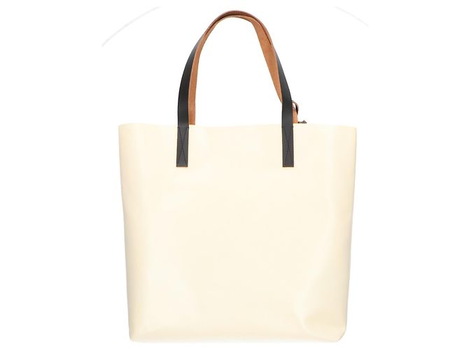 Marni Logo Tote Bag in Pink und Ivory Roh - Ansicht 3