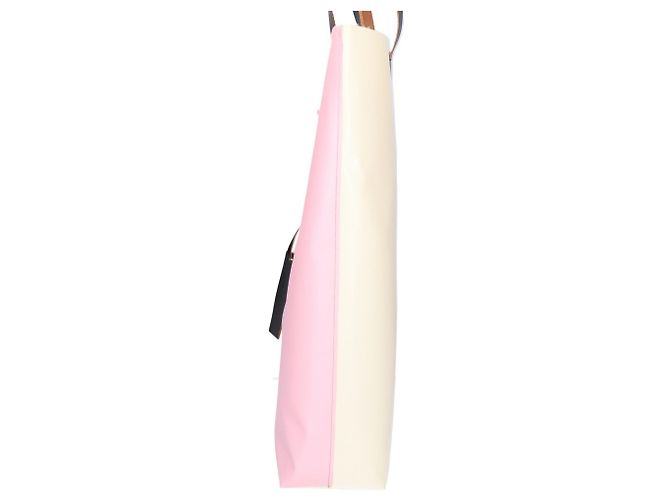 Marni Logo Tote Bag in Pink und Ivory Roh - Ansicht 4