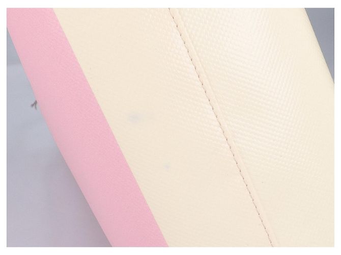 Marni Logo Tote Bag in Pink und Ivory Roh - Ansicht 8