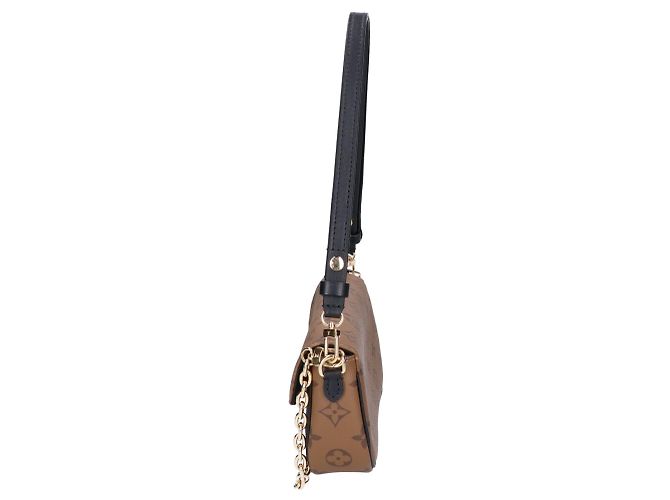 Louis Vuitton Monogram Reverse Wallet on Chain Marron - vue 4