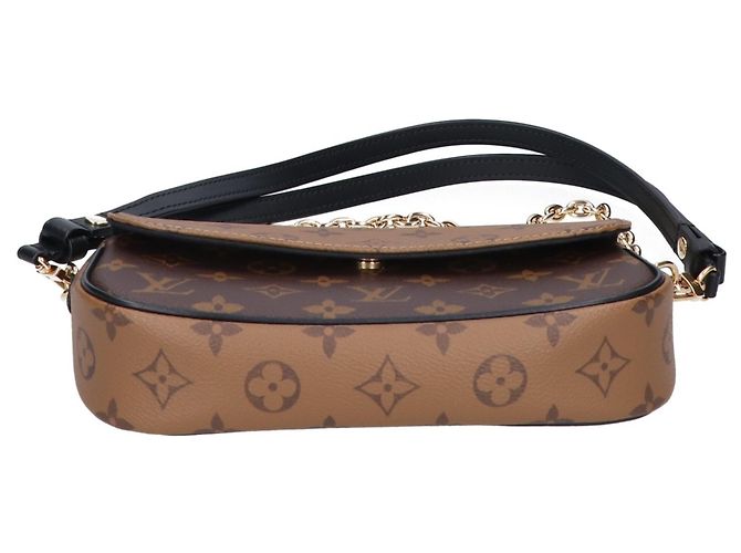 Louis Vuitton Monogram Reverse Wallet on Chain Marron - vue 5