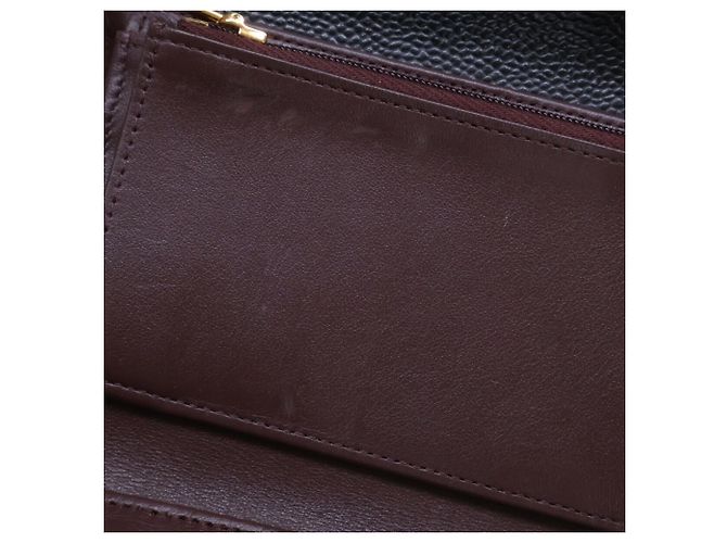 Portafoglio Tri-Fold Chanel in vitello granulato nero - vista 9
