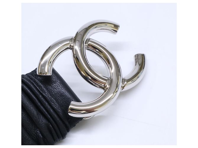Chanel B25 V AAB080 Ledergürtel Schwarz - Ansicht 5