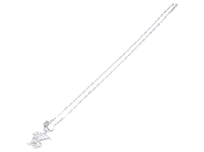 Hermès HERMES Dragon Talisman Anhänger Halskette Silber - Ansicht 2