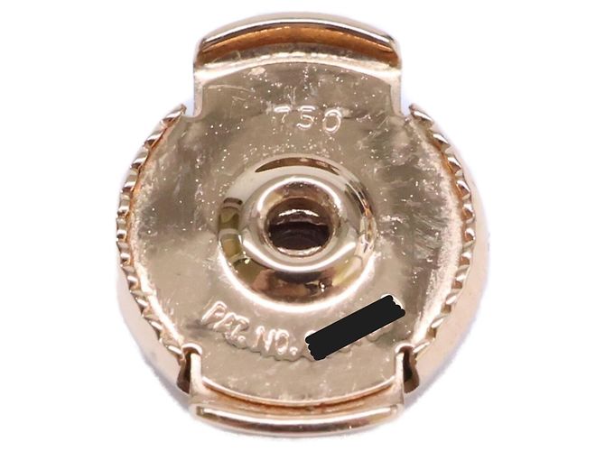 Hermès Hermes 18K Pink Gold Echappé PM Kreis-Motiv Ohrringe Golden - Ansicht 7