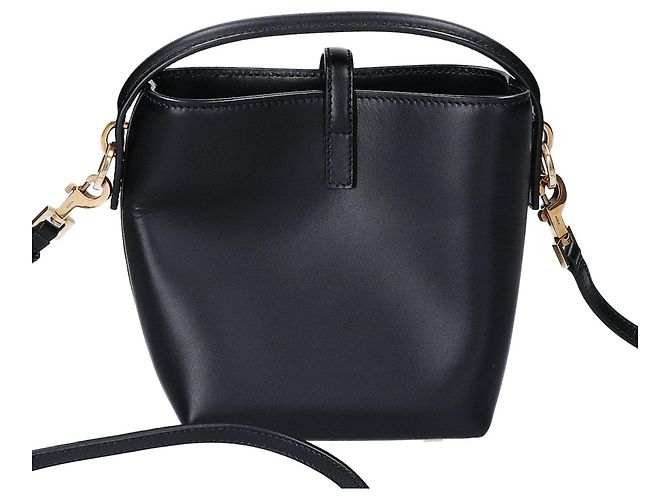 Autre Marque Borsa a mano piccola in pelle lucida Yves Saint Laurent Nero - vista 3