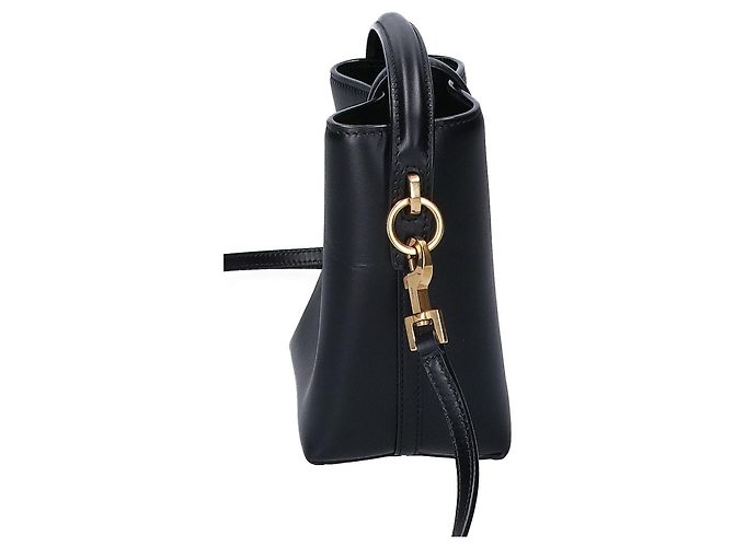 Autre Marque Borsa a mano piccola in pelle lucida Yves Saint Laurent Nero - vista 4