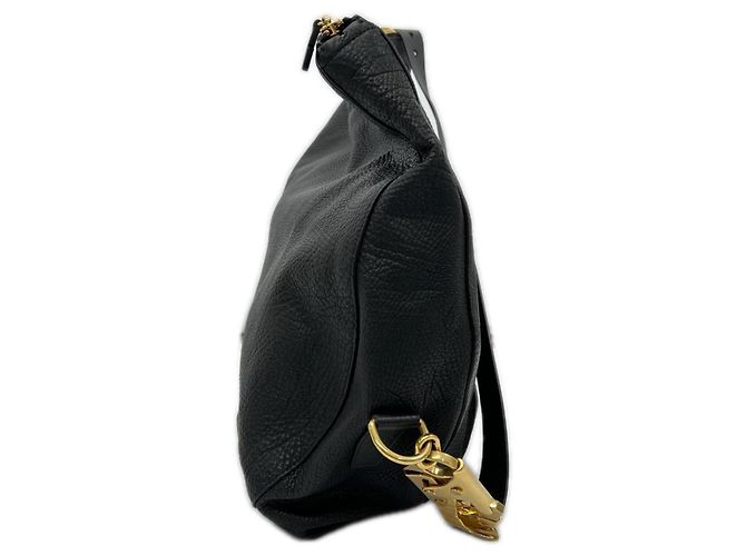 Borsa Burberry Knight - Grande borsa a tracolla nera Nero - vista 3