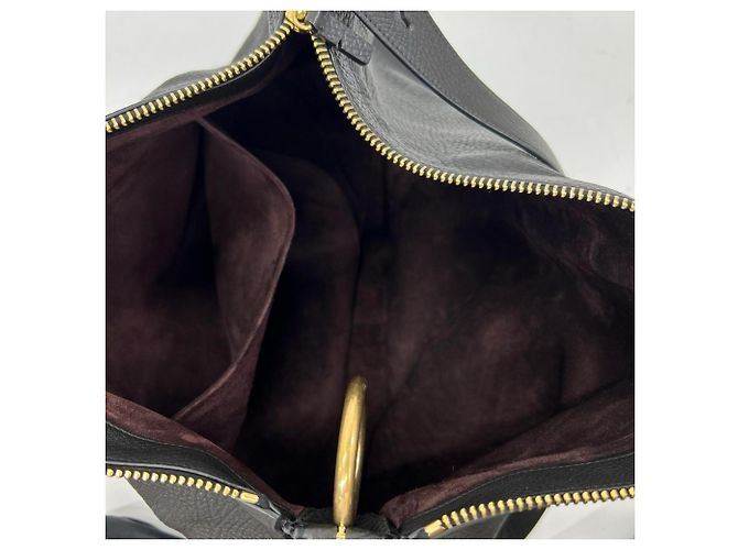 Borsa Burberry Knight - Grande borsa a tracolla nera Nero - vista 6