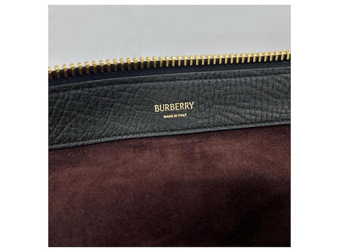 Borsa Burberry Knight - Grande borsa a tracolla nera Nero - vista 7