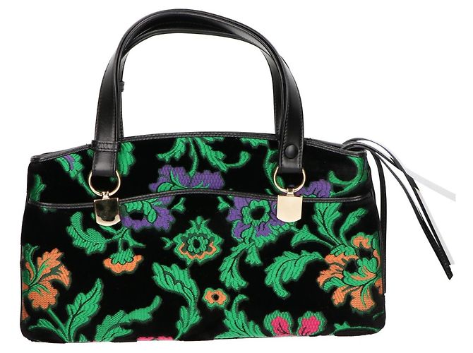 Borsa Gucci 550130 Ally in velluto ricamato - vista 3