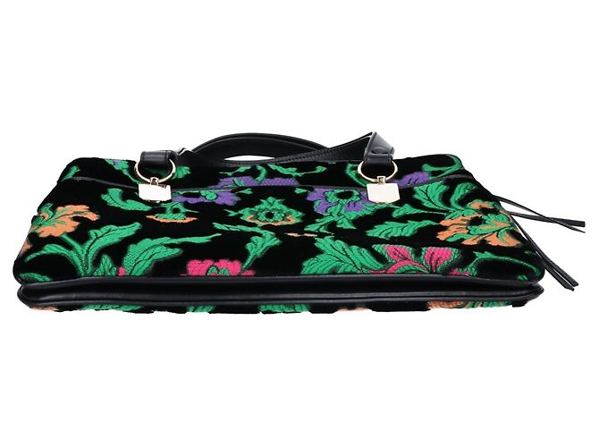 Borsa Gucci 550130 Ally in velluto ricamato - vista 5