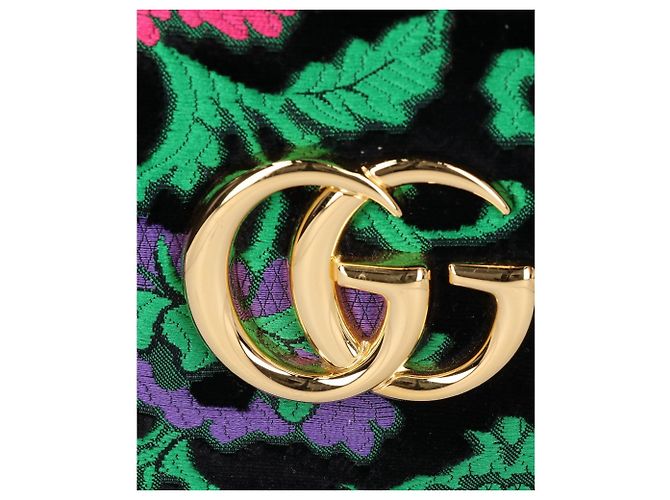 Borsa Gucci 550130 Ally in velluto ricamato - vista 8