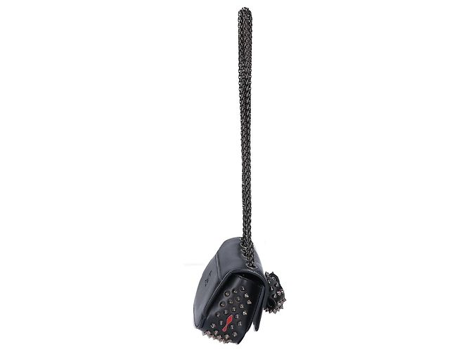 Borsa a tracolla Christian Louboutin Spike Stud Sweet Charity Nero - vista 2