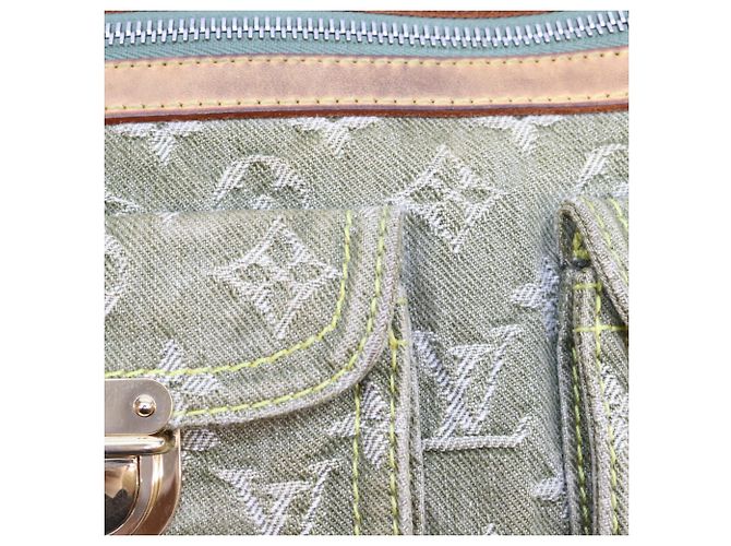 Borsa a tracolla Louis Vuitton Monogram Denim Cachi - vista 11