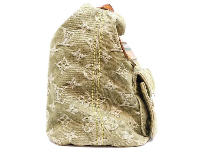 Borsa a tracolla Louis Vuitton Monogram Denim Cachi - vista 4