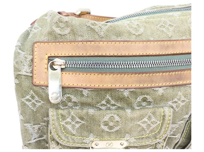 Borsa a tracolla Louis Vuitton Monogram Denim Cachi - vista 7