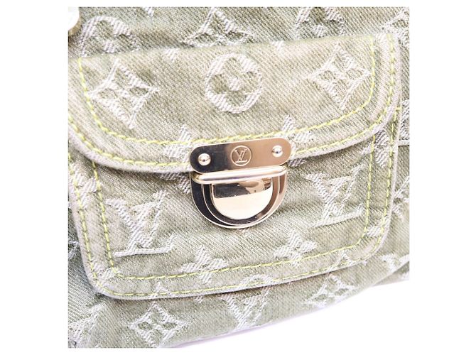Borsa a tracolla Louis Vuitton Monogram Denim Cachi - vista 8