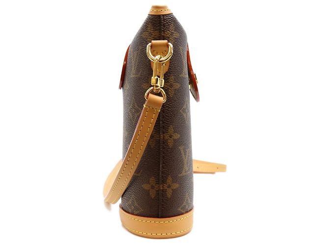Bolso de hombro Louis Vuitton Monogram Fold Me Pouch Castaño - vista 4