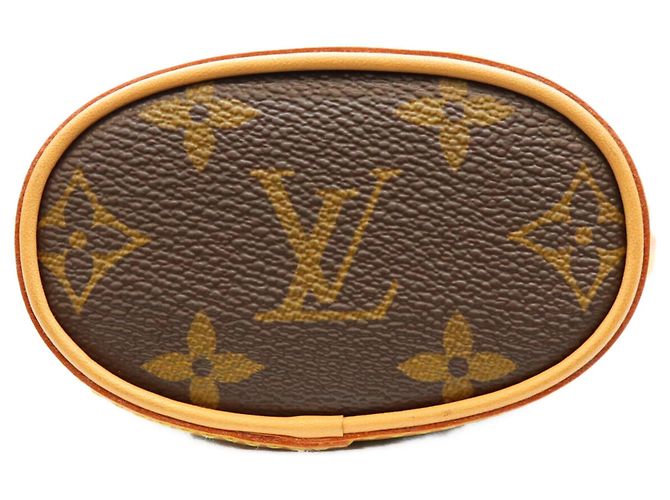Bolso de hombro Louis Vuitton Monogram Fold Me Pouch Castaño - vista 5