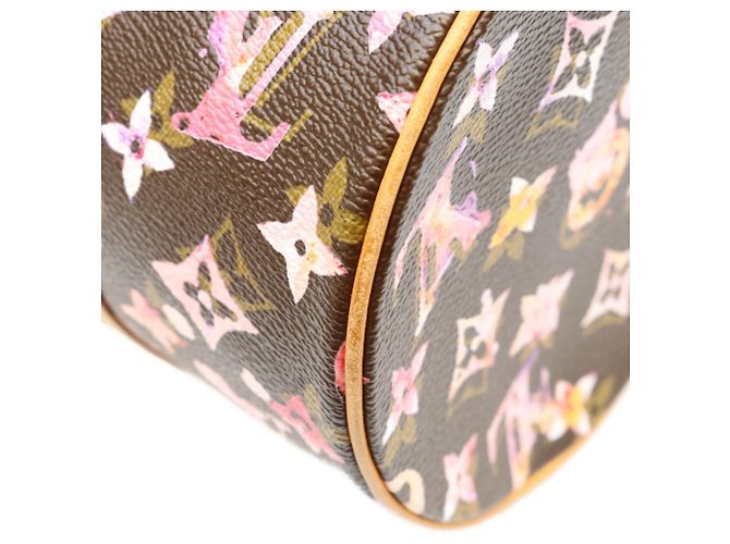 Borsa Louis Vuitton Monogram Watercolor Papillon 30 Marrone - vista 11