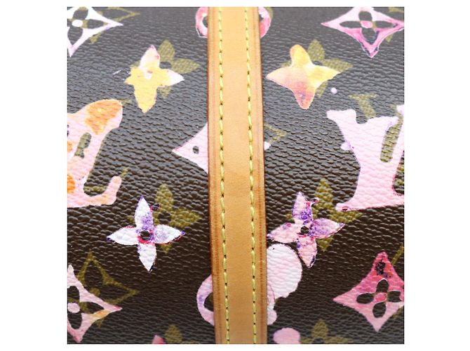 Borsa Louis Vuitton Monogram Watercolor Papillon 30 Marrone - vista 12
