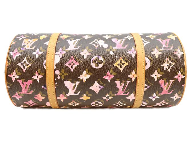 Borsa Louis Vuitton Monogram Watercolor Papillon 30 Marrone - vista 5