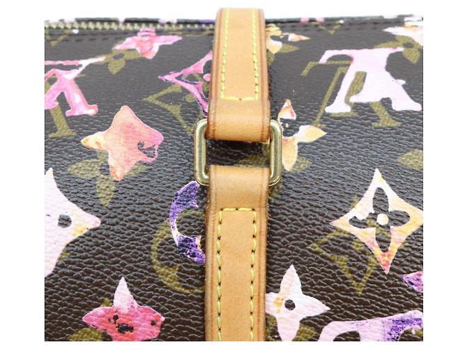 Borsa Louis Vuitton Monogram Watercolor Papillon 30 Marrone - vista 6