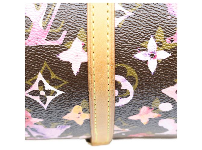 Borsa Louis Vuitton Monogram Watercolor Papillon 30 Marrone - vista 9