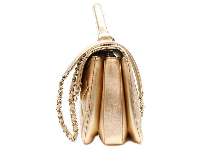 Borsa a tracolla Chanel Gold Trendy CC Small D'oro - vista 2