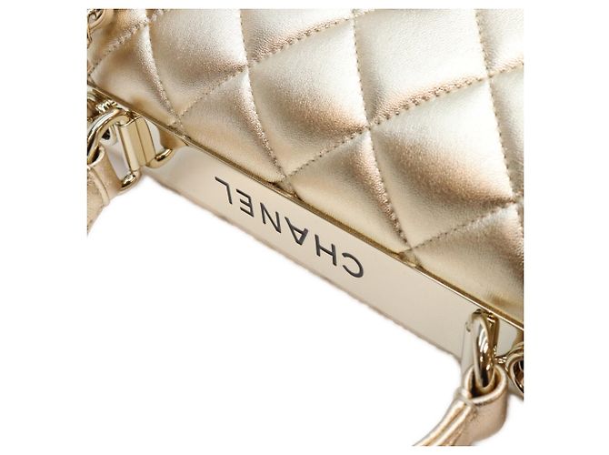 Borsa a tracolla Chanel Gold Trendy CC Small D'oro - vista 7